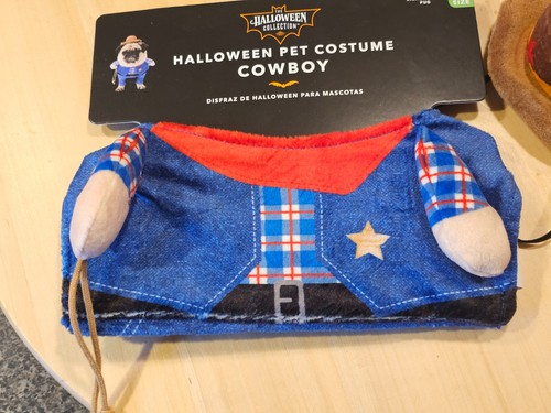 ALDI The Halloween Collection Cowboy Pet Dog & Cat Costume Size SMALL NWT - Picture 4 of 10