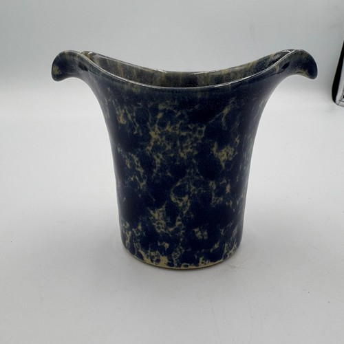 RARE Bennington Potters Blue Agate Double Spout Creamer #1635 Vermont Stoneware - Picture 4 of 8