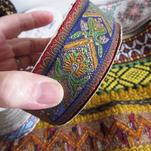 Vintage Konvolut Borten und Kanten verschiedene Längen und Breiten - Bild 5 von 14