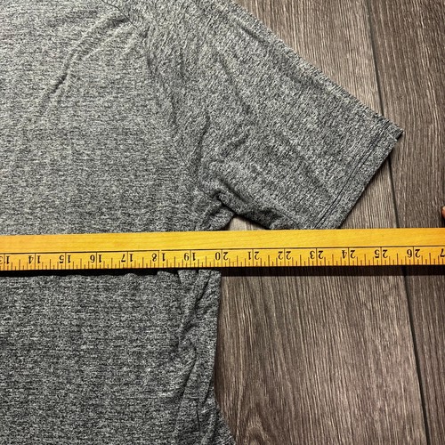 Lululemon Shirt Mens Large License to Train Short Sleeve Gym Training Gray - Picture 8 of 9