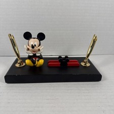 Disney Mickey Mouse Desk Accessories Office 2 Pen and Business Card Holder
