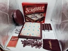 VINTAGE Scrabble DELUXE Edition Turn Table Board Game Milton Bradley COMPLETE