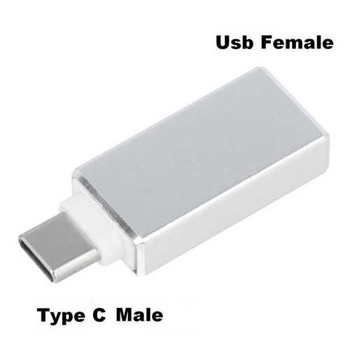 Adattatore Otg Di Ricarica Usb To Usb-c Silver Per Xiaomi Mi Mix 3 5g Alpha - Foto 2 di 2