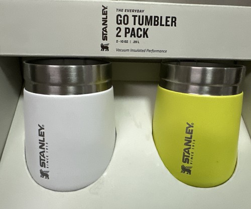 Stanley Go Becher 2er Pack Isolierbecher Weinbecher weiß gelb limette 10oz Neu im Karton