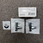  2 x brand new Chrome Radiator Valves Angled 