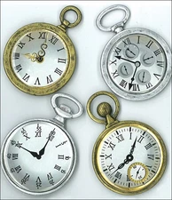Jolees Jolee's Boutique Dimensional Stickers-Vintage Pocket Watches
