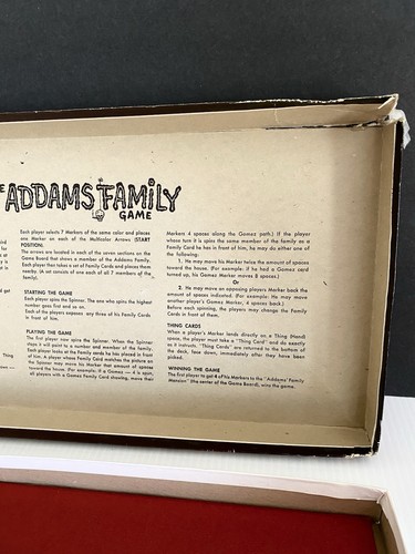 Vintage 1964 Ideal The Addams Family Board Game Toys Vintage 1964 Incomplete. - Picture 24 of 24