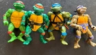TMNT 88/90 Teenage Mutant Ninja Turtles Playmates Vintage Original Lot Set Of 4
