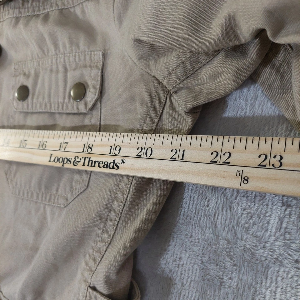 Chaqueta utilitaria ligera estilo militar talla S KUT from the Kloth para mujer color tostado Foto 4 de 4