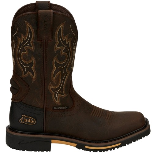 Justin Original Arbeitsstiefel Joist 11 Inch Wasserdicht Arbeit Herren Braun SE4624 - Bild 1 von 5