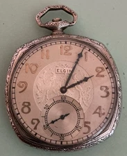 Vintage Elgin 12s 7j 303/3 Scepter Case Pocket Watch A1040