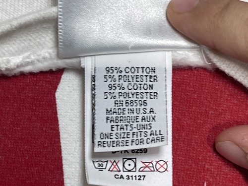 "Sudadera de colección DKNY Donna Karen Nueva York blanca cuadrada hecha en EE. UU. 25"" X 30""" - Imagen 7 de 9