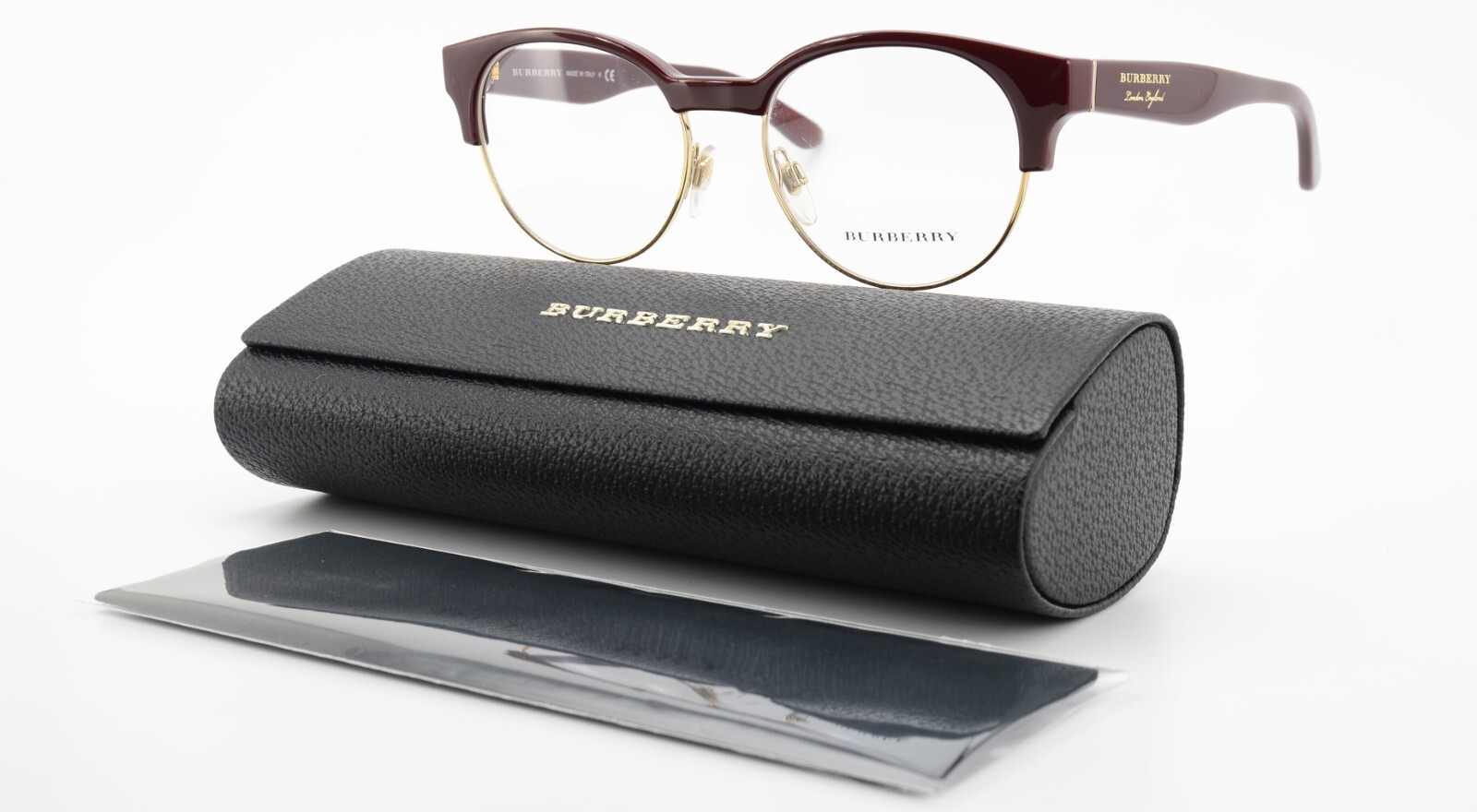 BURBERRY Brille B 2261 3687 50-17 140 Женские брюки Weinrot Gold Арт. + Футляр