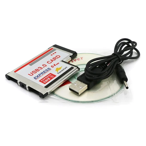 Adaptateur de carte PCI Express 5 Gbit/s USB 3.0 2 ports HUB PCI Express 54 mm