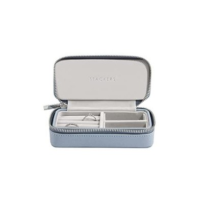 Stackers Dusky Blue Medium Travel Jewelry Box