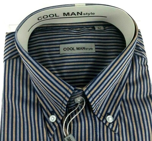 Camicia Classica Uomo Cool Man manica lunga collo Button Down art 288 - Foto 3 di 5