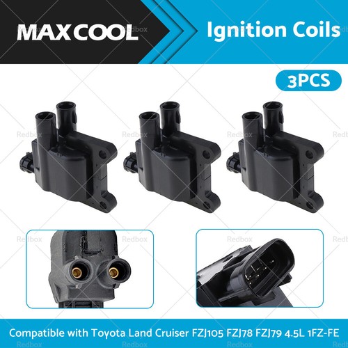 3x Ignition Coil Suitable for Toyota Land Cruiser FZJ105 FZJ78 FZJ79 4.5L 1FZ-FE - Picture 2 of 13
