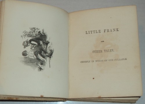 1857 LIVRE ALPHABET : FRANK AND vente MAJAS STORIES & RIMES - ILLUS. BÉBÉS DANS LE BOIS