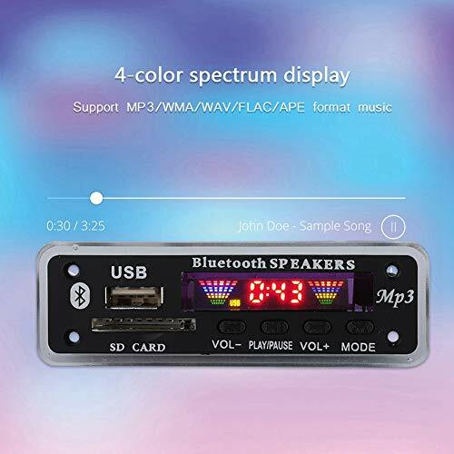 DC 5V/12V Bluetooth 5.0 Audio Decoder Platine Audio Modul USB AUX SD FM Radio  - Bild 4 von 8
