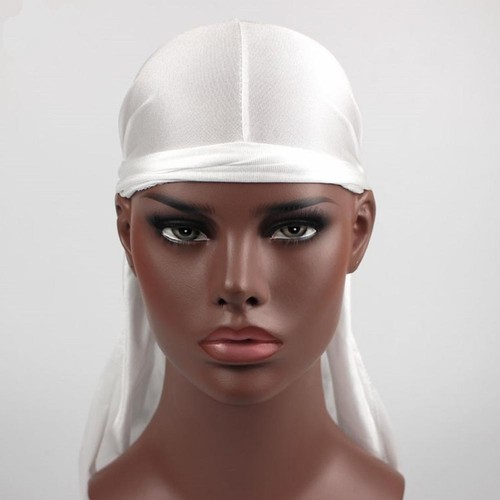 Men's Durag Du-rag Bandana Sport Du Rag Scarf Head Rap Tie Down Biker.new E9Q8 - Picture 8 of 15
