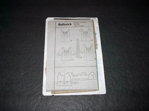 Butterick Pattern 5219 Misses' Loose-Fitting Pullover Top, Tunic & Belt 8~14 Unc - Picture 2 of 3