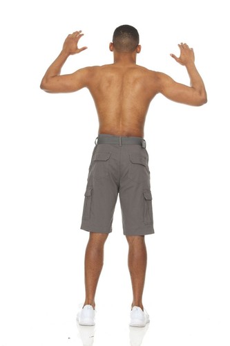 2 PACK: Men’s Cargo Shorts Casual Cotton Twill Multi Pockets Lightweight Belted - Picture 41 of 87