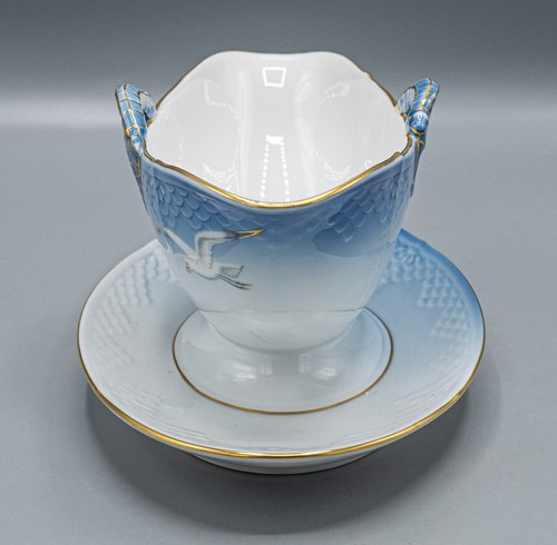 Bing & Grondahl B & G Seagull Gravy Sauce Boat Attached Underplate - 8 - Picture 2 of 9
