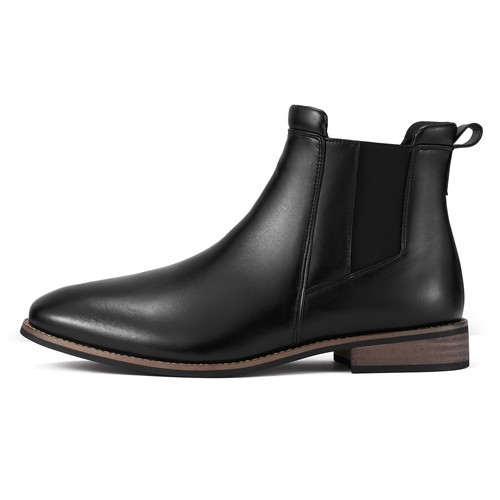 Rollda Men's Chelsea Ankle Boots Non-Slip Cushioning Fashion Casual Dress Boots - Picture 24 of 50