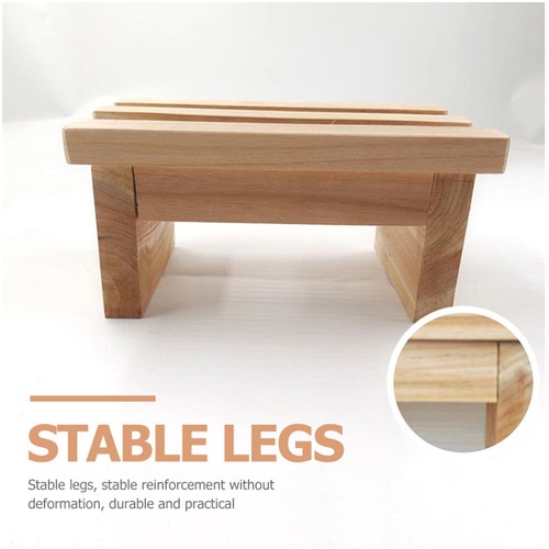 Wooden Step Stool For Kids Portable Foot Stool For Home And Kitchen Use - Picture 10 of 12