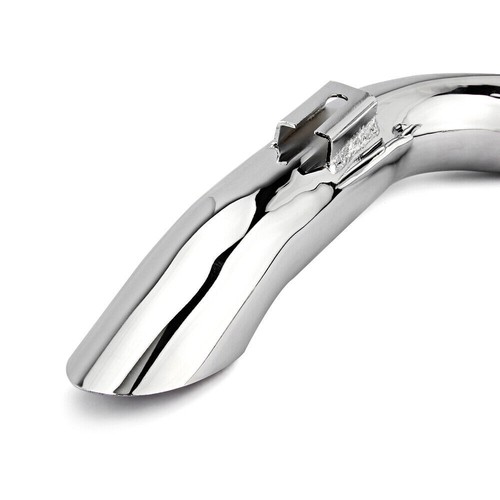 2" Drag Pipes Exhaust Kit Stain Steel Chrome/Black Fit For Dyna FXD 1991-2014 - Picture 8 of 10