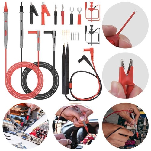 Messleitungen für Multimeter Zubehör Prüfkabel Set Bananenstecker Prüfspitzen DE - Bild 4 von 12