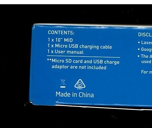 LASER 10 inch TABLET Quad Core Android 10 BRAND NEW unopened 16GB RAM Storage - Picture 6 of 6