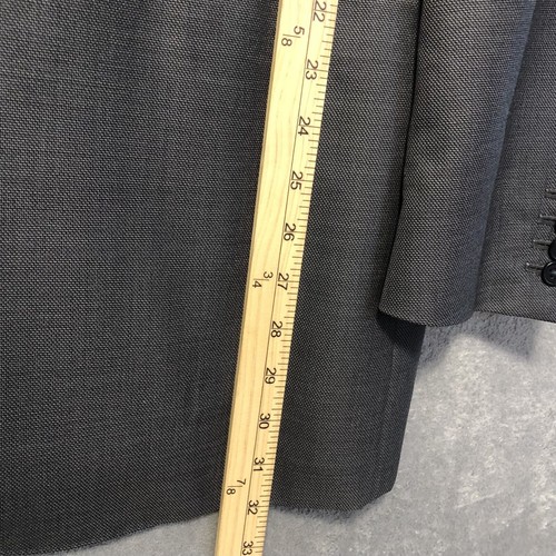 CANALI Blazer Soft Wool Silk Sport Coat Suit Jacket Gray US 44L Mens Italy Made - Picture 4 of 16
