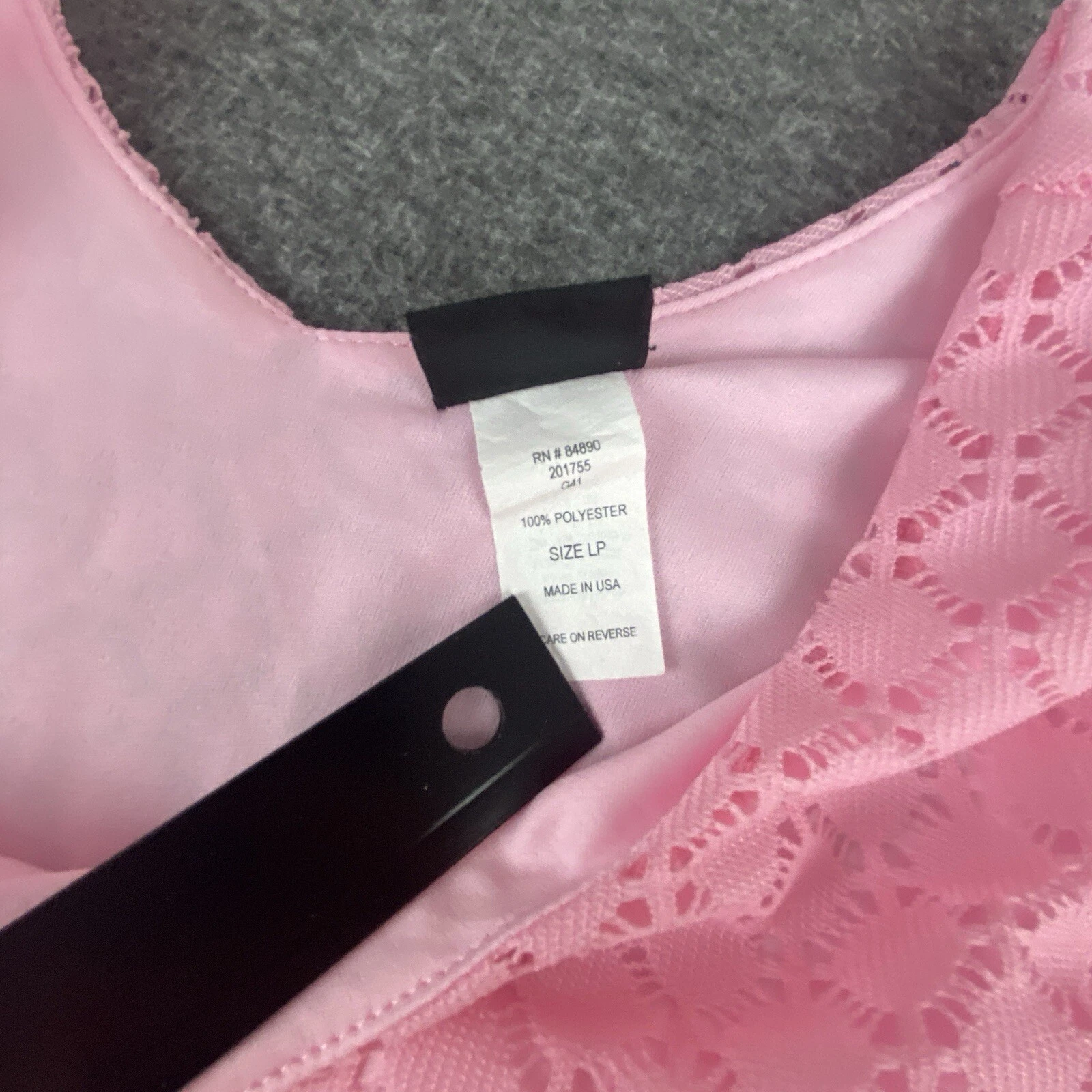 VALENTINO Abito donna pizzo rosa grande petite fit e svasato cappuccio manica romantico civetta