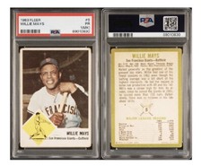 1963 Fleer #5 Willie Mays San Francisco Giants HOF PSA 1 MK Great Eye Appeal!