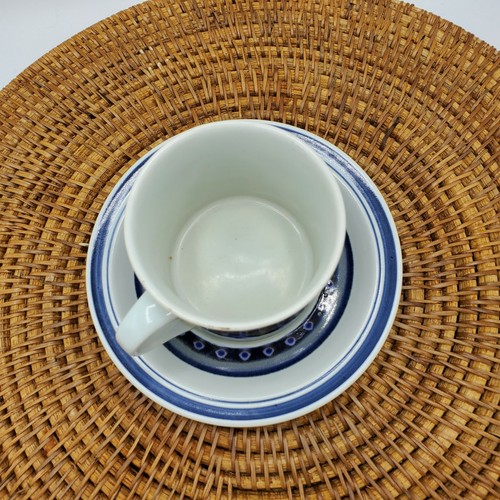 Royal Doulton Set Saucer Plate Coffee Cup Tea Lambeth Stoneware Vintage Tangier - Picture 4 of 9