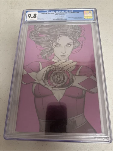 CGC 9.8 MIGHTY MORPHIN POWER RANGERS RETURN #1 JENNY FRISON MEGACON FOIL VIRGIN