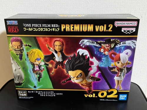 Figura Coleccionable Mundial WCF UNA PIEZA PELÍCULA ROJA Premium Vol 2 Luffy Shanks Uta