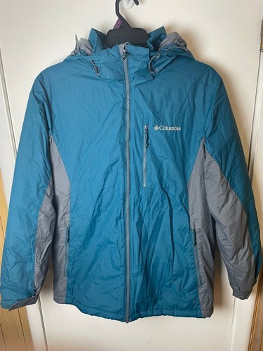 Columbia Womens Jacket Size M Turquoise/Gray Omni-Tech Softshell Hooded Pullover - Picture 2 of 11