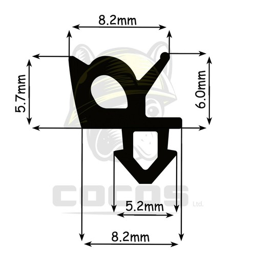 S-1387F Fensterdichtung EPDM Fenster Dichtung Schwarz Grau Rehau Gummidichtung - Bild 6 von 19