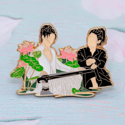 The Untamed BJYX Wang Yibo Xiao Zhan Metal Badge Brooch Gifts Pin Chen Qing Ling