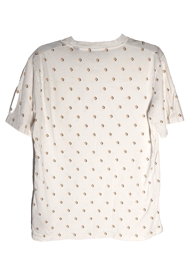 Scotch & Soda Geometric T-shirt Womens Size M White Short Sleeve Round Neck - Picture 3 of 5