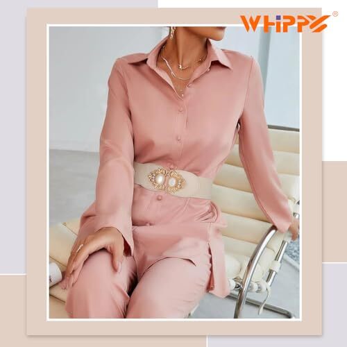 Women Wide Elastic Waist Belt Stretchy Waistband Belt Fashion Ladies Belts Top - Picture 7 of 12