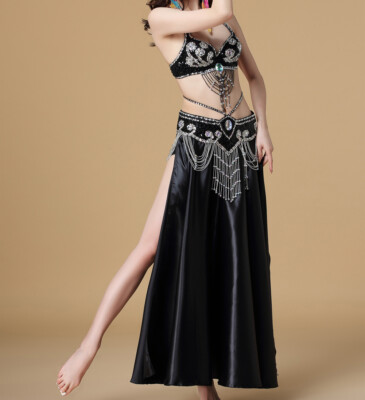 Professional Belly Dance Costume 2/3pcs full set Bra Top+Hip Belt+ - Main Image