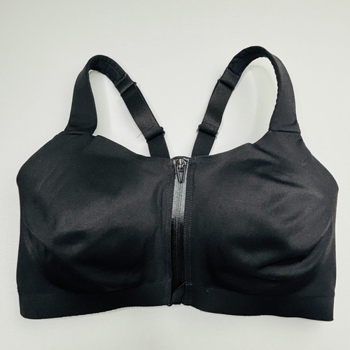 Victoria Secret Incredible Knockout Sport-BH 34 DDD vorne Reißverschluss Bügel schwarz