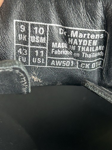 Dr. Martens Hayden Men Size 10 M Black Leather Strappy Sandals AW501 Shoes - Picture 9 of 11