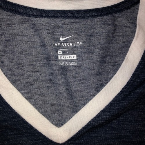 Villanova Wildcats Nike Dri-Fit Short Sleeve V Neck Shirt Women's Blue Size M - Picture 7 of 8