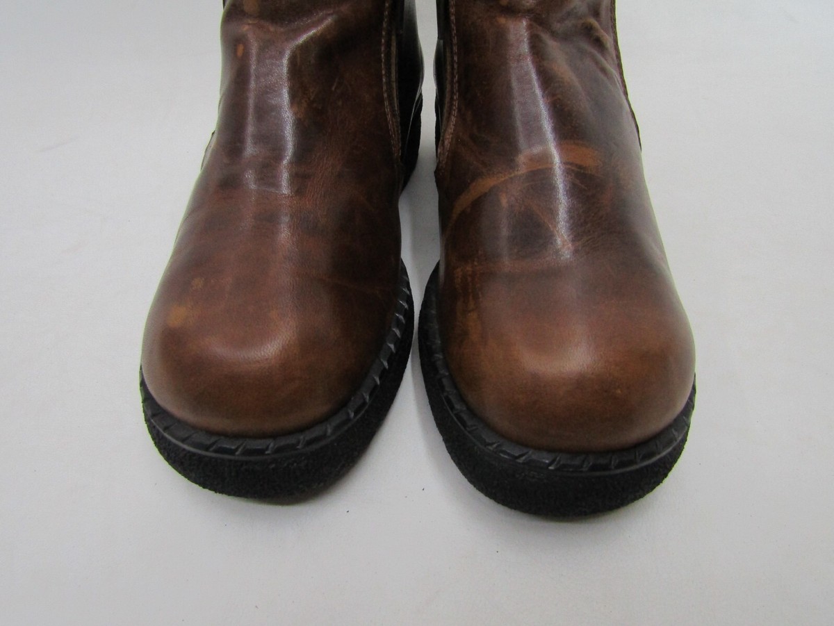 NAOT Size 36 EUR Brown Leather Zip Ankle Fashion Boots NAOT Size 36 EUR Brown Leather Zip Ankle Fashion Boots