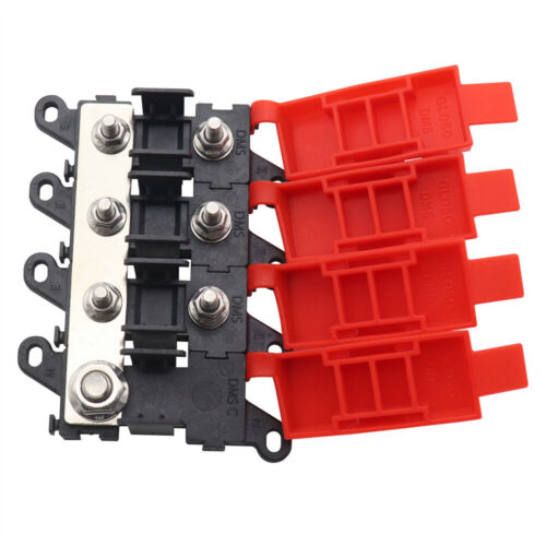 Distribution Block 1 in 3 out 3-way Fuse Holder 200A Multi-pole MIDI Fuse Block - Picture 4 of 15