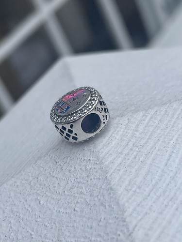 Rare Pandora Disneyland Paris Exclusive Sleeping Beauty Castle Logo Charm - Picture 6 of 8